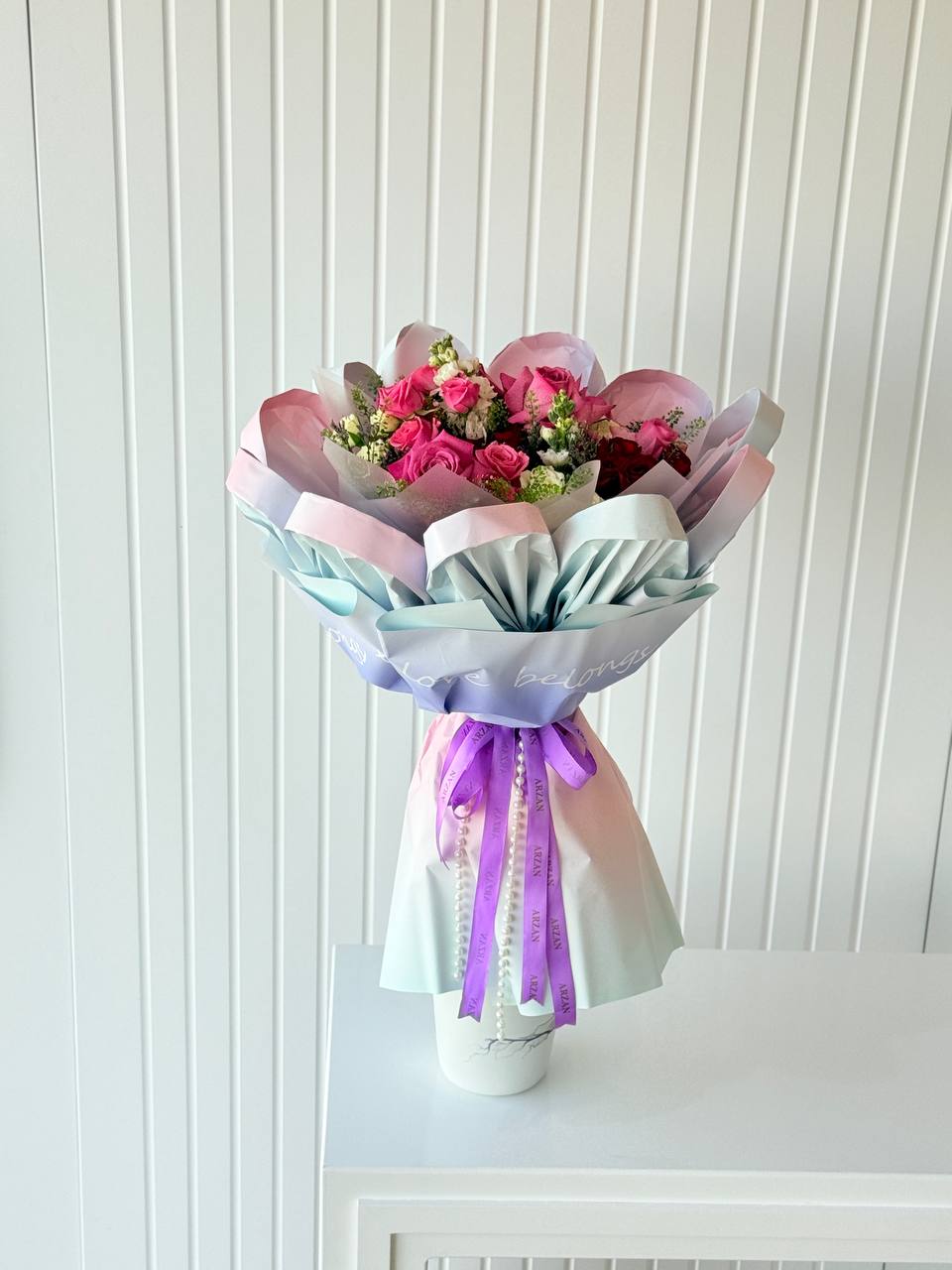 Elegant purple bouquet